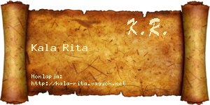 Kala Rita névjegykártya